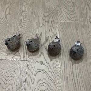 Urban barn Four new natural looking birds home decor